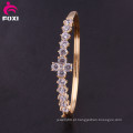 Pulseira de moda em ouro banhado a ouro Crystal CZ bracelete